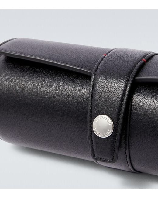 Brunello Cucinelli Black Leather Watch Case for men