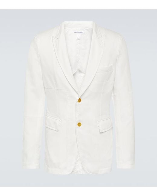 Comme des Garçons White Twill Blazer for men