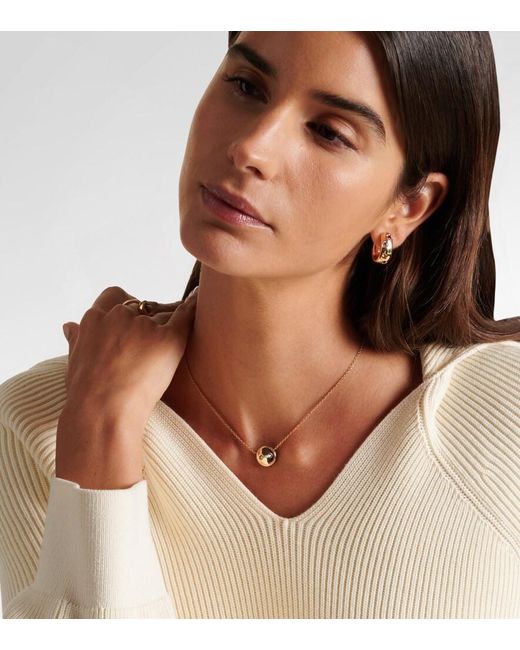 Pomellato Metallic Pom Pom Dot 18Kt Rose Pendant Necklace With And Diamonds