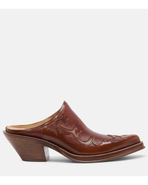 Gabriela Hearst Brown Temperance Leather Mules