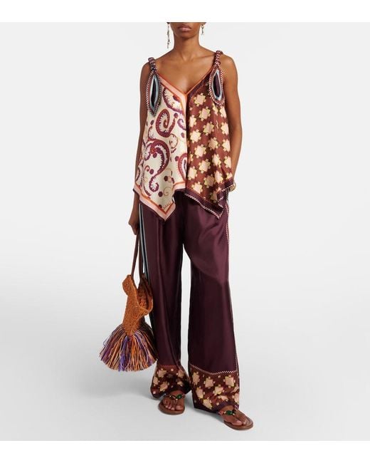 Gianvito Rossi Brown Shanti Leather Thong Sandals