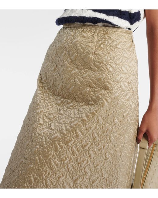 Moncler Metallic Padded Midi Skirt