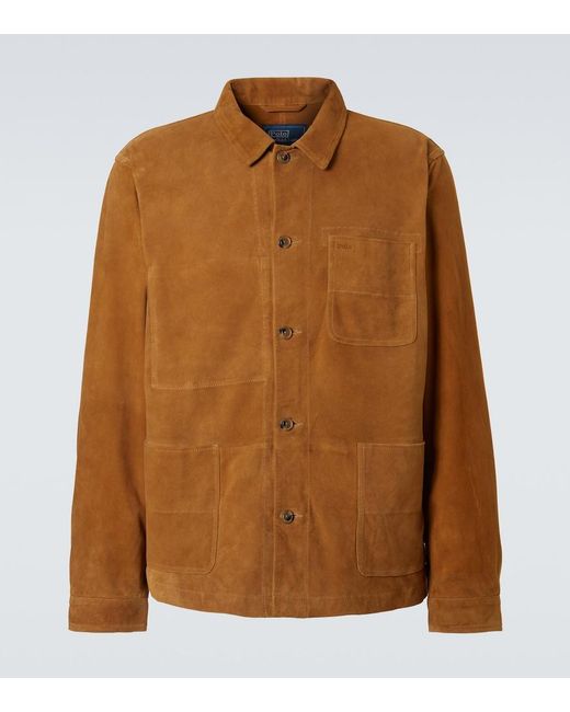 Polo Ralph Lauren Brown Suede Field Jacket for men