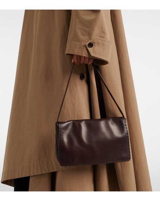 The Row Black Nuance Leather Shoulder Bag
