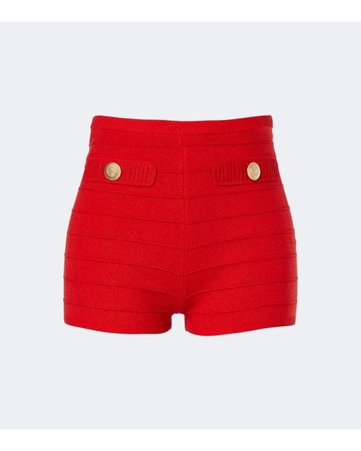 retroféte Red Sandra Knitted Shorts
