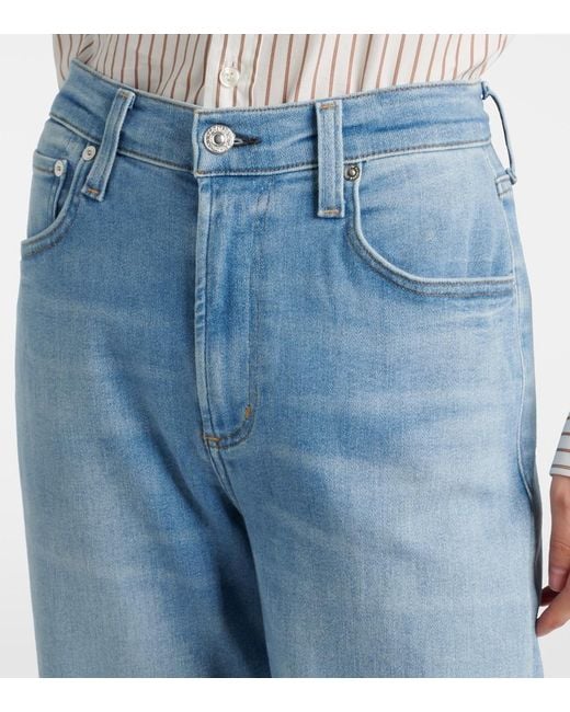 Citizens of Humanity Blue Palma High-Rise Straight Jeans