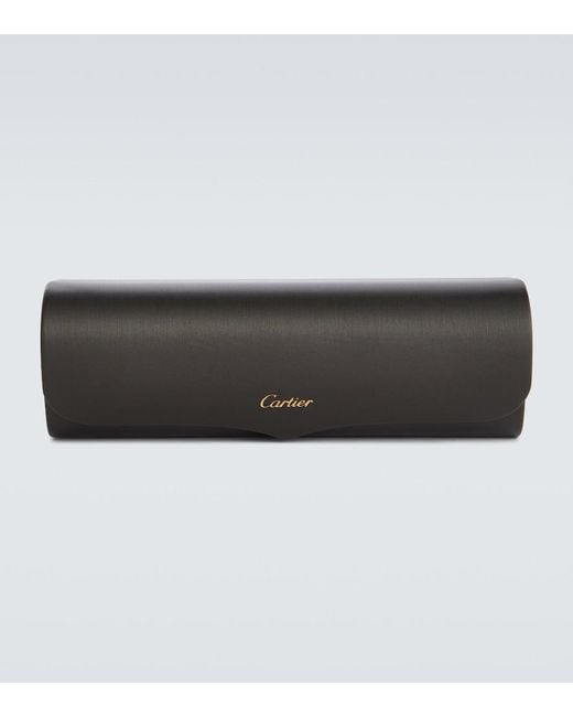 Cartier Brown Signature C Round Sunglasses for men