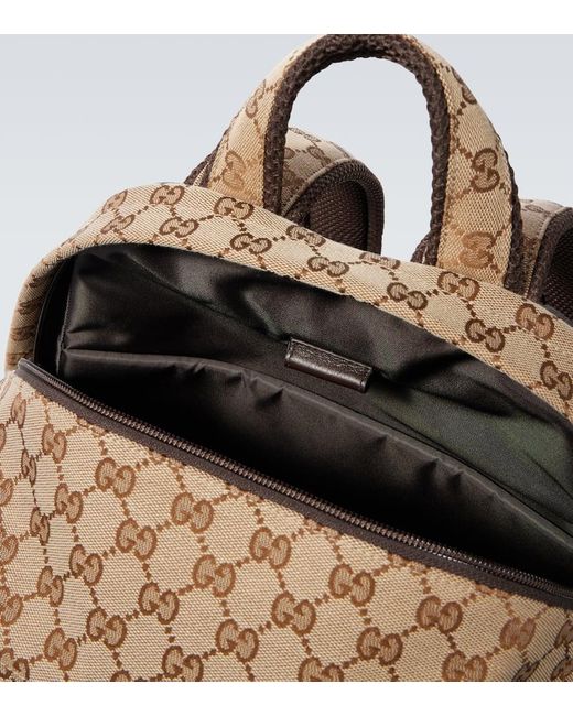 Gucci Rucksack Medium Gg Aus Canvas in Brown für Herren