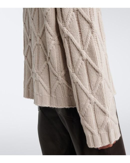 Jardin Des Orangers White Wool And Cashmere Sweater