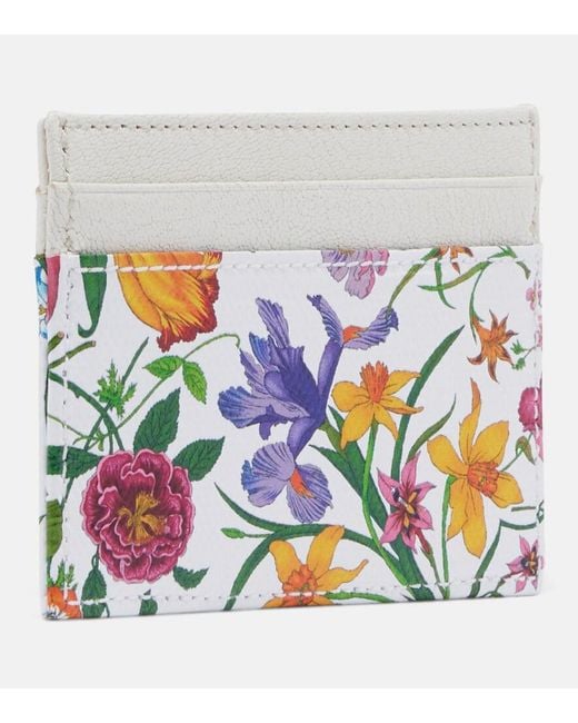 Gucci Blue Canvas Card Holder