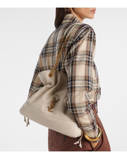 Saint Laurent Natural Small Jamie Shoulder Bag