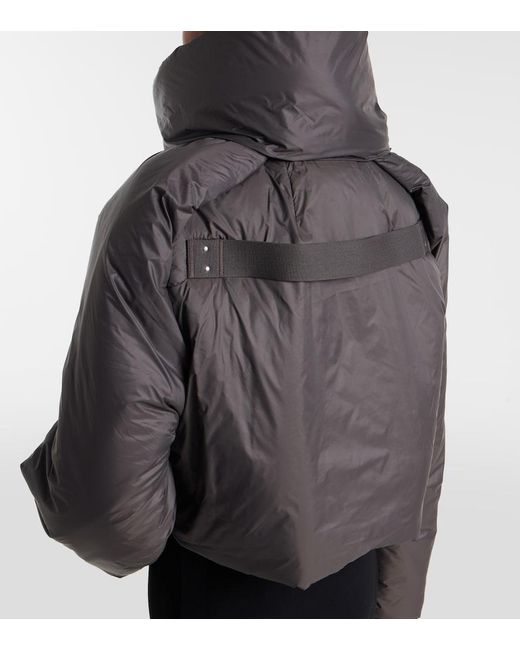 Rick Owens Gray Convertible Puffer Jacket