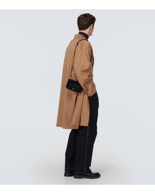 Prada Crossbody Bag Mini Aus Leder in Black für Herren