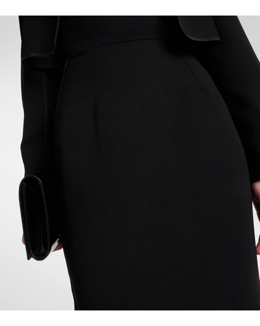 Maticevski Black Tuberose Maxi Skirt