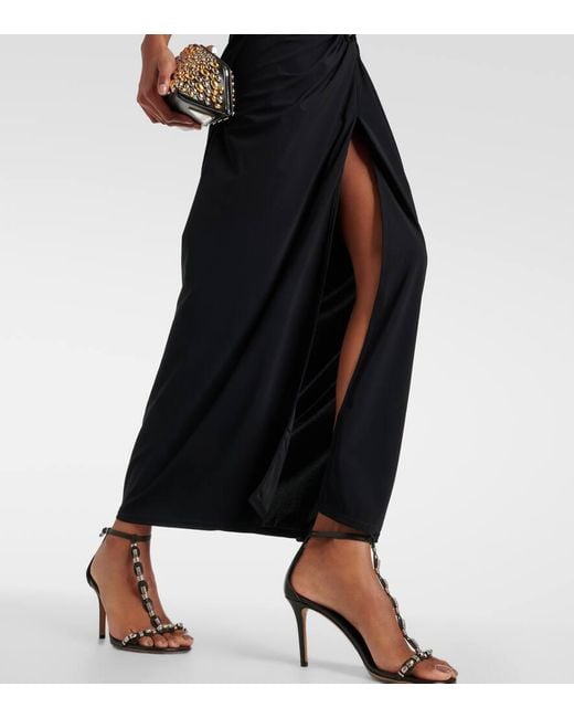 Christopher Esber Black Midikleid Orbit