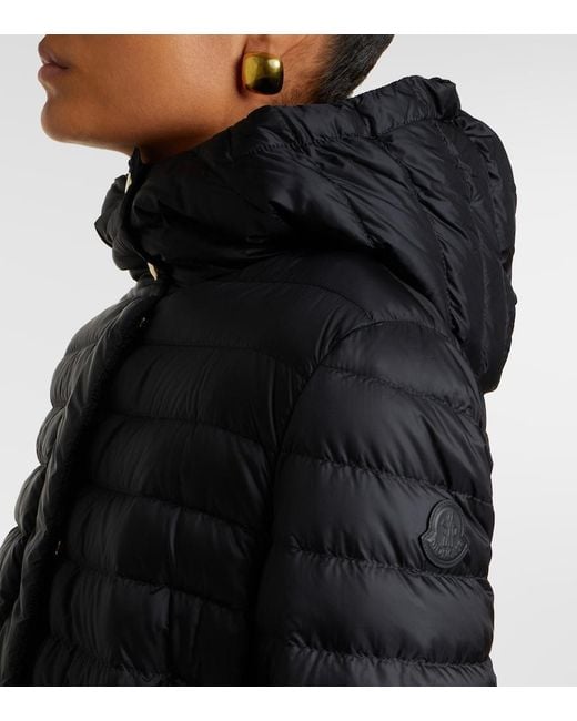Moncler Black Raies Hooded Quilted Down Jacket