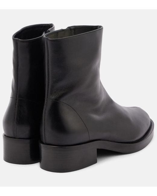 Co. Black Leather Ankle Boots