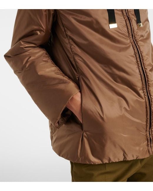 Max Mara Brown The Cube Hooded Jacket