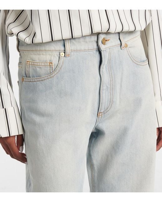 TOVE Gray Kobe Mid-Rise Tapered Jeans