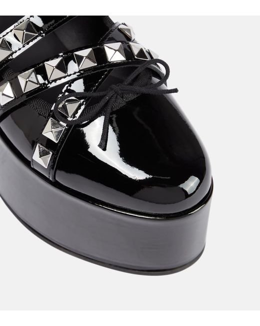 X Repetto zapatos planos con plataforma Noir Kei Ninomiya de color Black