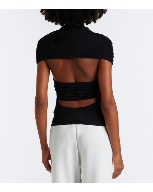 TOVE Black Hadara Gathered Top