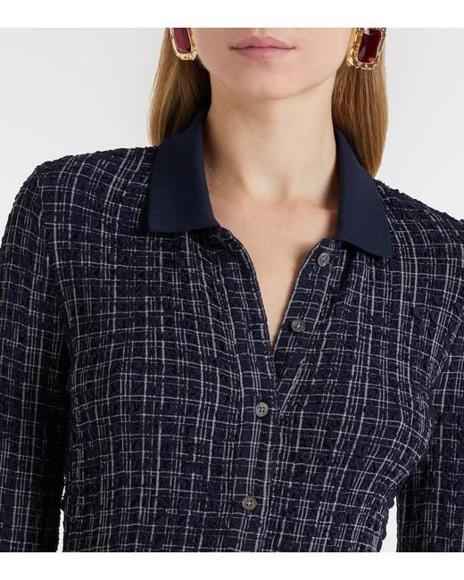 Veronica Beard Blue Barrett Midi Dress