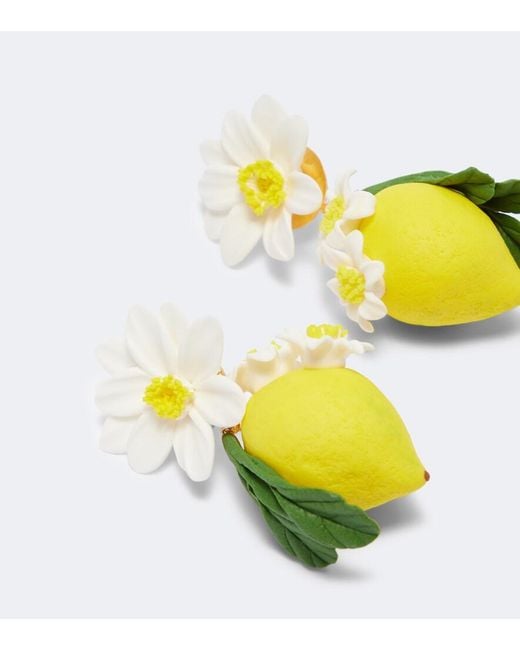 Jennifer Behr Yellow Limoncello Drop Earrings