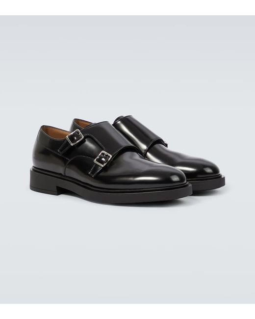 Scarpe Monk Strap Scott di Gianvito Rossi in Black da Uomo
