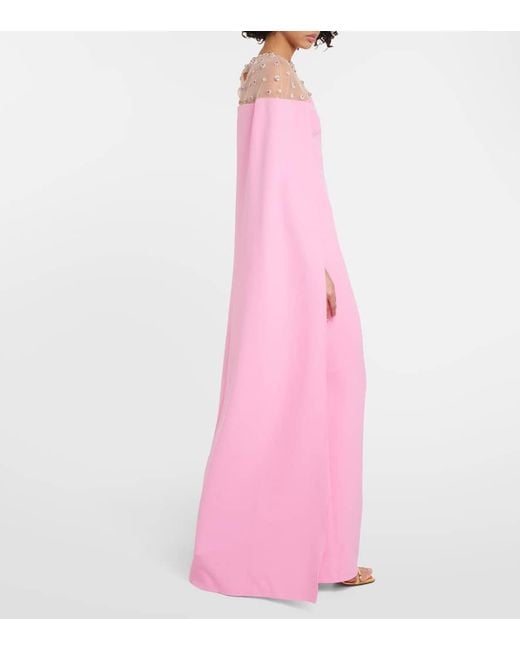Safiyaa Pink Verzierte Robe Ambere