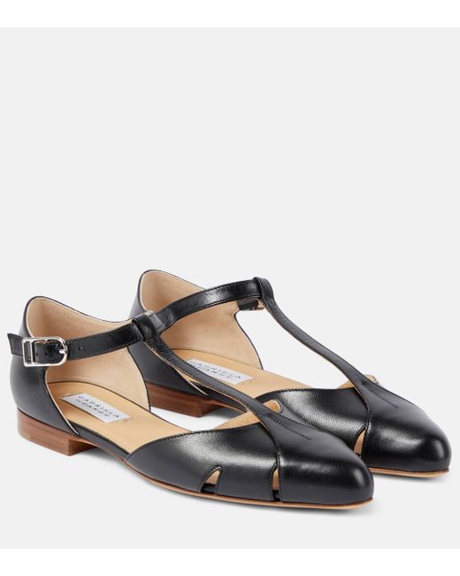Chaussures plates Harlow en cuir Gabriela Hearst en coloris Black