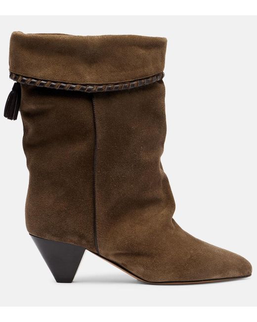 Botines Dalby 55 De Ante Isabel Marant de color Brown