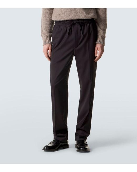 Brioni Blue Asolo Wool Pants for men