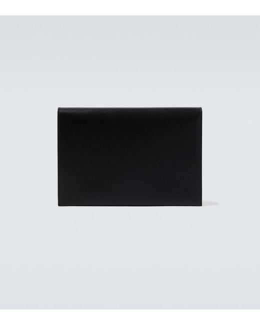 The Row Black Leather Pouch for men