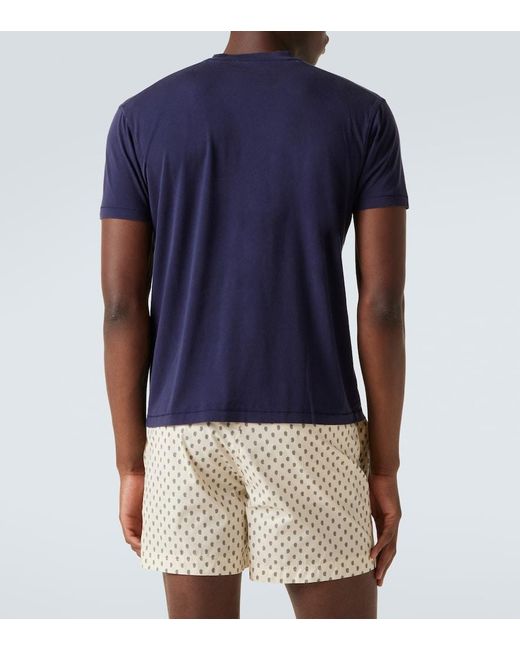 Tom Ford Blue Jersey T-Shirt for men