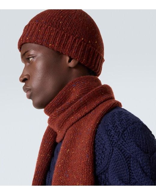 Gabriela Hearst Red Cashmere Beanie for men