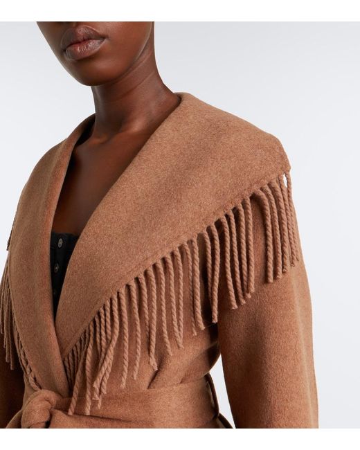 Jonathan Simkhai Brown Rowen Wool-Blend Jacket
