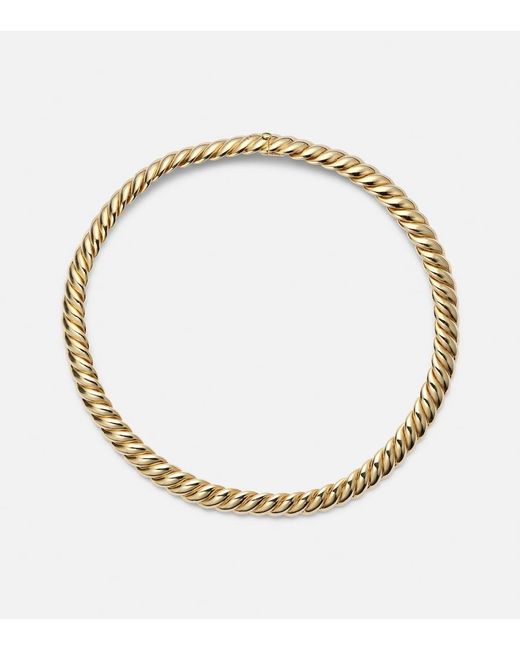 David Yurman Metallic Sculpted Cable 18Kt Choker