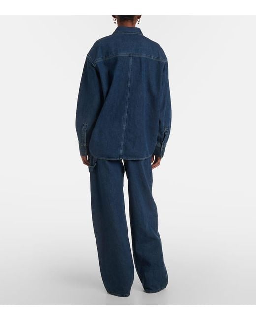 Isabel Marant Blue Okely Denim Overshirt