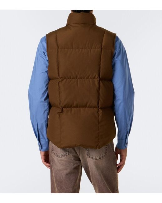 Chaleco De Plumas Moncler de hombre de color Brown