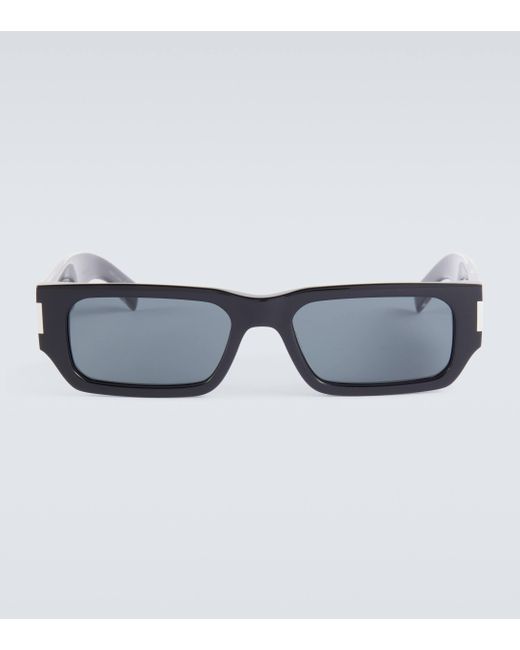 Saint Laurent Blue Sl 660 Rectangular Sunglasses for men