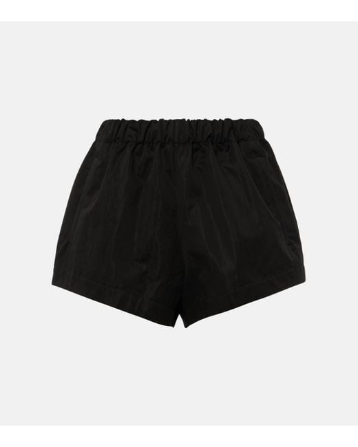 Wardrobe NYC Black Cotton-blend Drill Shorts