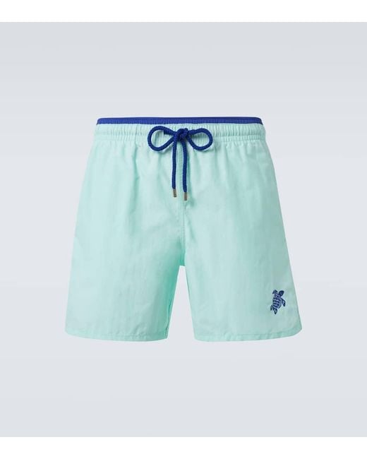 Vilebrequin Blue Moka Swim Trunks for men