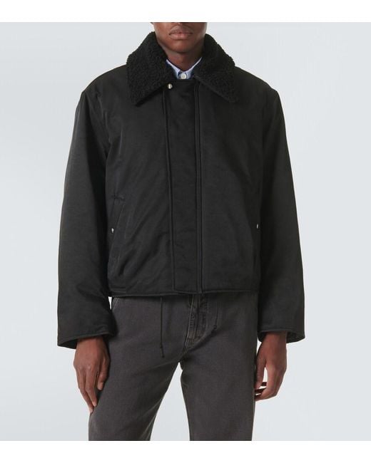Our Legacy Black Ace Cotton-Blend Jacket for men