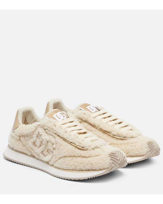 Dolce & Gabbana Natural Sports Shoes "Dg Cushion"