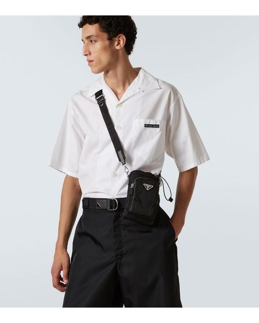 Prada White Re-Nylon Smartphone Case for men