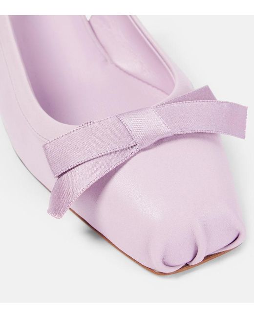 Christian Louboutin Pink Mamaflirt 30 Leather Slingback Pumps