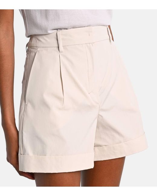 Max Mara White Ubino Cotton Poplin Bermuda Shorts