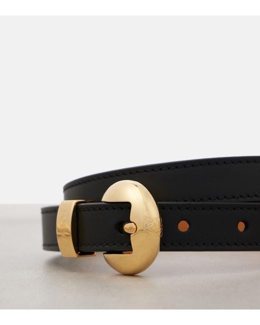 Loewe Brown Pebble Leather Belt
