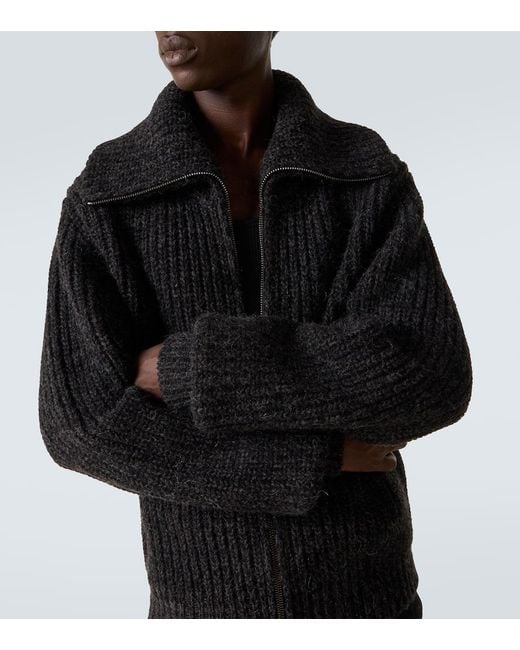 Lemaire Jacke Aus Yakwolle Und Alpakawolle in Black für Herren