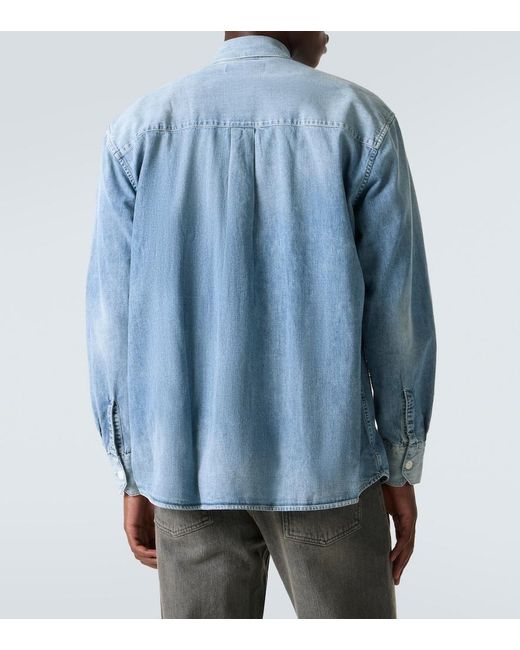 Our Legacy Blue Above Denim Shirt for men